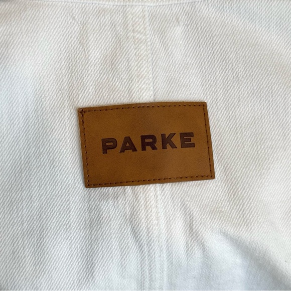 Parke Long Sleeve Denim Romper in White - Size XS - Picture 3 of 6